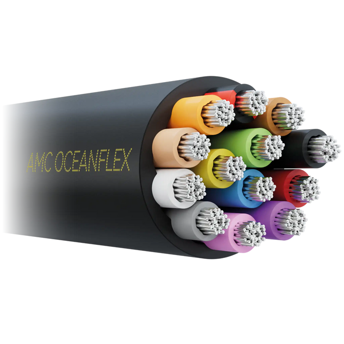Black (12x1.5, 1x2.5mm²) Oceanflex Tinned Copper 13 Core Cable