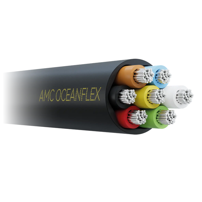 Black (7x1.5mm²) Oceanflex Tinned Copper 7 Core Cable