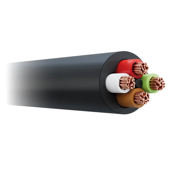 Black (4x1.0mm²) PVC 4 Core Auto Cable