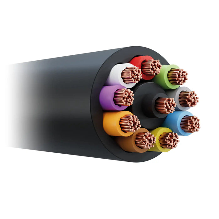 Black (9x1.0, 1x2.0mm²)  Thinwall 10 Core Auto Cable