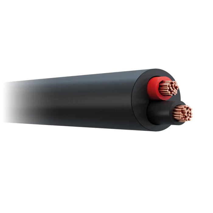 Black (2x0.75mm²)  Thinwall 2 Core Auto Cable (Round Twin Black-Red)