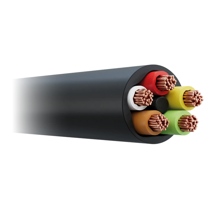 Black (5x1.0mm²)  Thinwall 5 Core Auto Cable