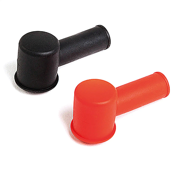 Angled Rubber Cover Red - 8mm Cable Entry