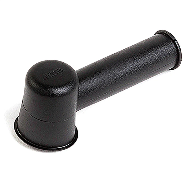 Angled Rubber Cover Black - 9mm Cable Entry
