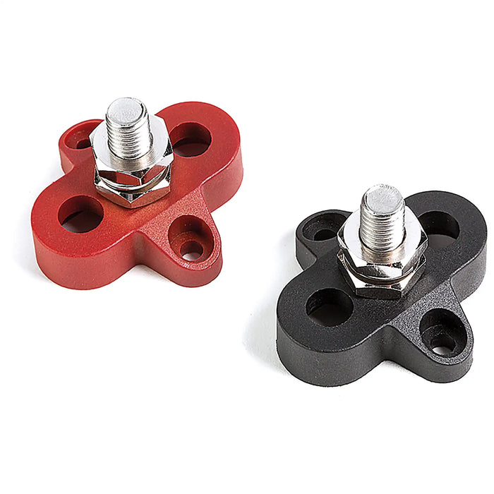 Busbar Distribution Post, 150A, 8mm Stud, Red
