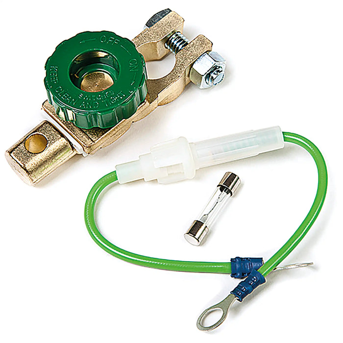 Disconnect Battery Terminal with 30mm glass fuse holder