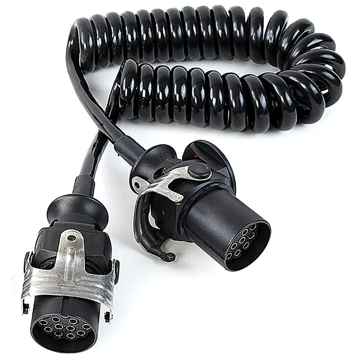 15 Core PU Black CV Coil 3m Ext 2 Plugs