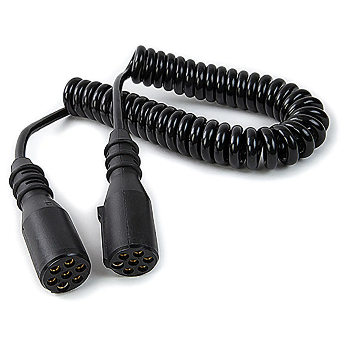 7 Core PU Black CV Coil 3m Ext 2x24N Plugs