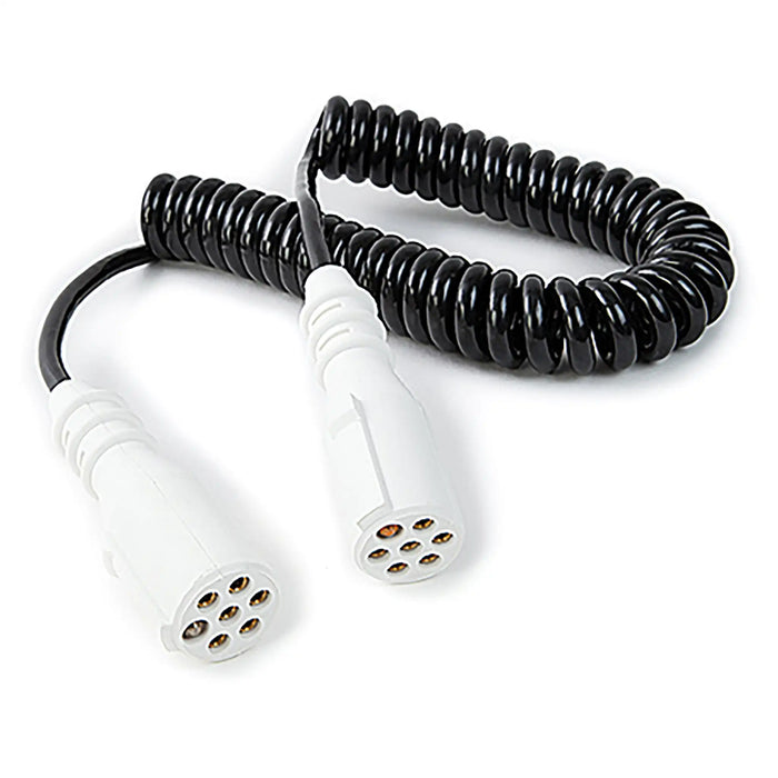 7 Core PU Black CV Coil 3m Ext 2x24S Plugs