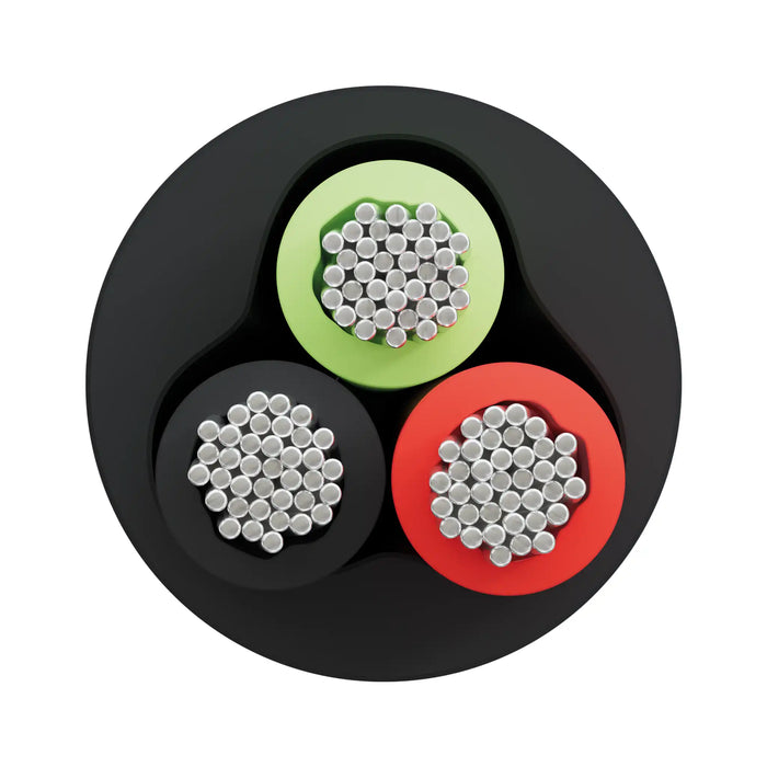 Black (3x1.5mm²) Oceanflex Tinned Copper 3 Core Cable