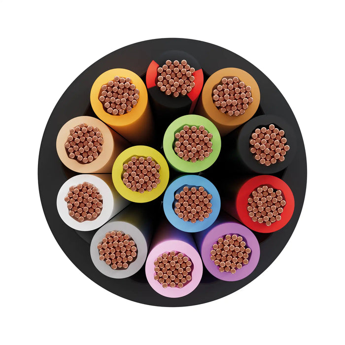 Black (8x1.5, 5x2.5mm²)  Thinwall 13 Core Auto Cable