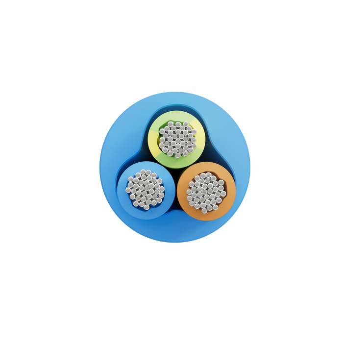 Black (3x1.0mm²) OceanFlex Tinned 3 Core Cable