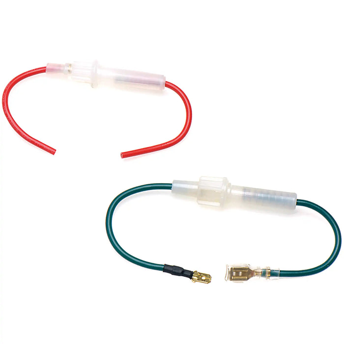 10 Amp 30mm Glass Fuse Holder - Red Cable