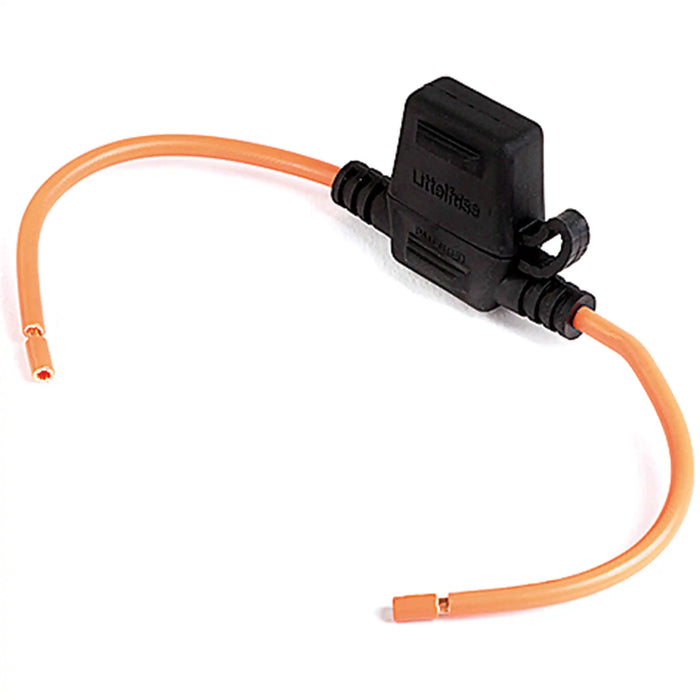 Splashproof Blade Fuse Holder 30 Amp Orange for Cable Cross Section 3.3mm²