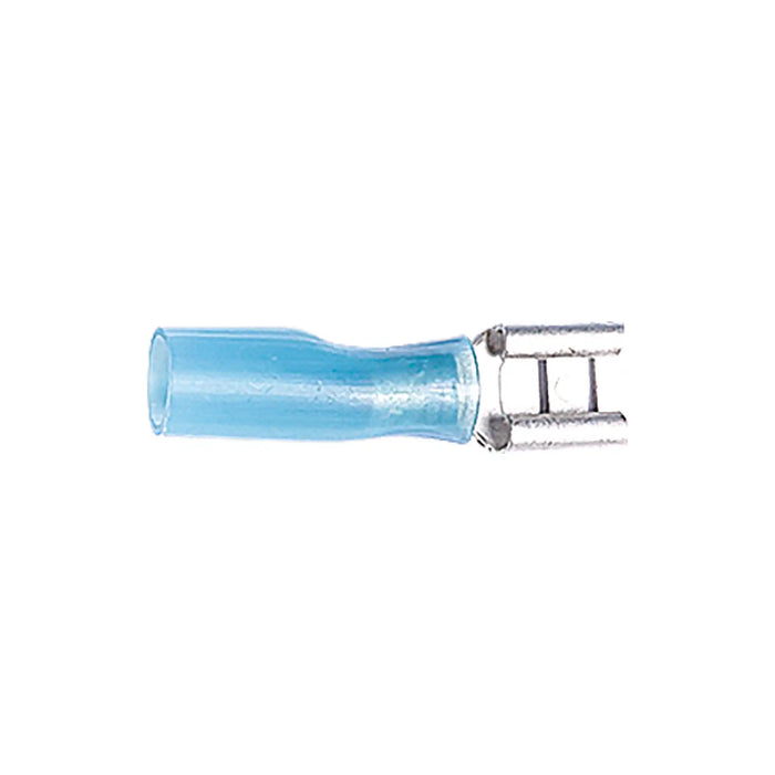 6.3mm Heat Shrink Pre Insulated Terminal Blue (Easy Entry) for Cable 1.5-2.5mm²