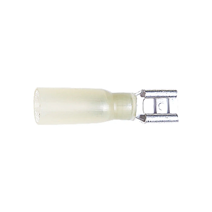 Heat Shrink Pre Insulated Terminal 6.3mm Yellow Pushon for Cable 3.0-6.0mm²