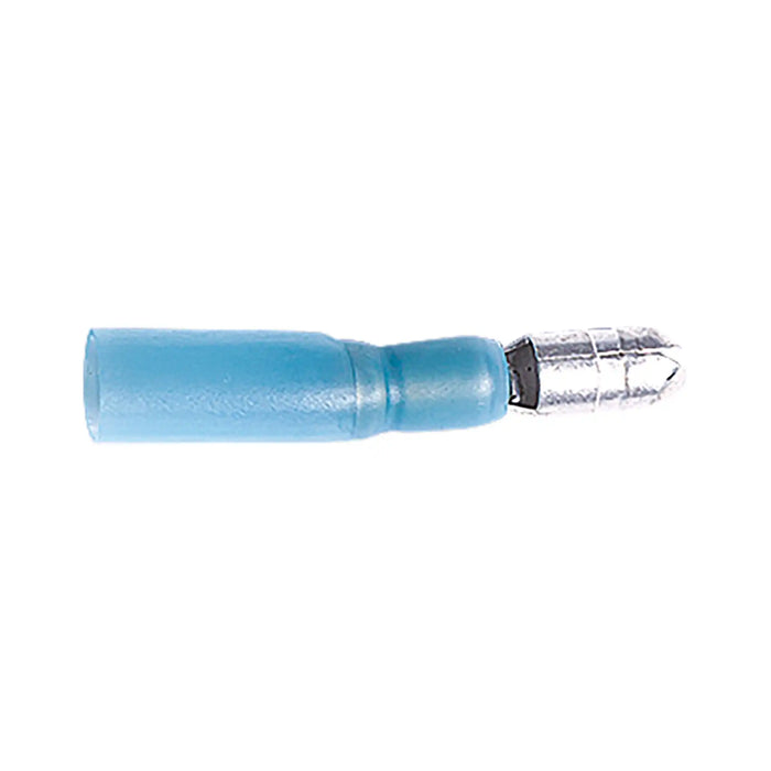 Heat Shrink Pre Insulated Terminal 5.00mm Blue Bullet for Cable 1.5-2.5mm²
