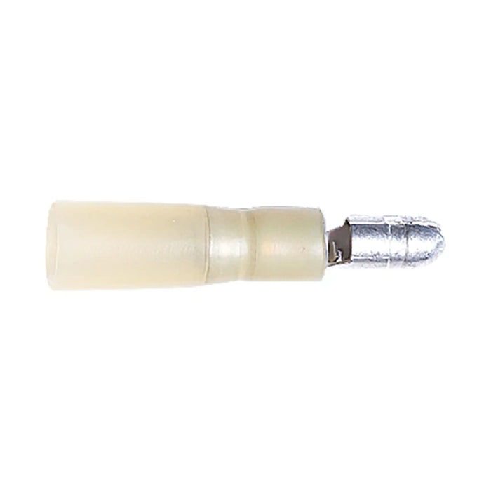 Heat Shrink Pre Insulated Terminal 5.00mm Yellow Bullet for Cable 3.0-6.0mm²