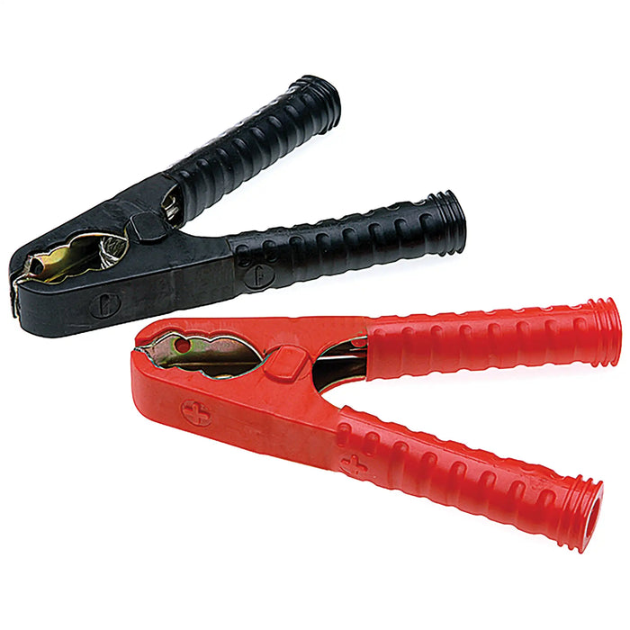 170 Amp Galvanised Steel Fully Insulated Red Crocodile Clip