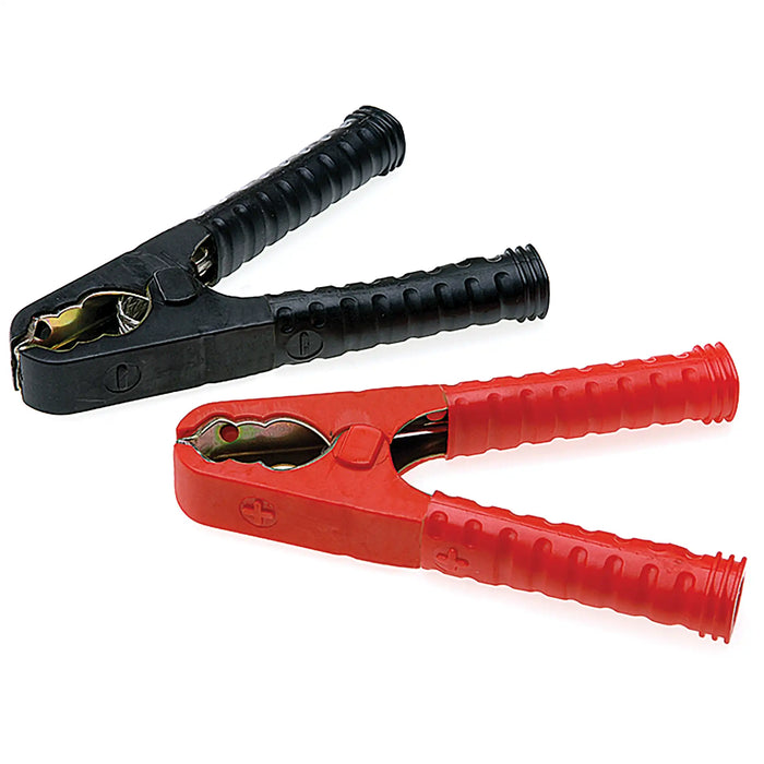 300 Amp Galvanised Steel Fully Insulated Heavy Duty Black Crocodile Clip