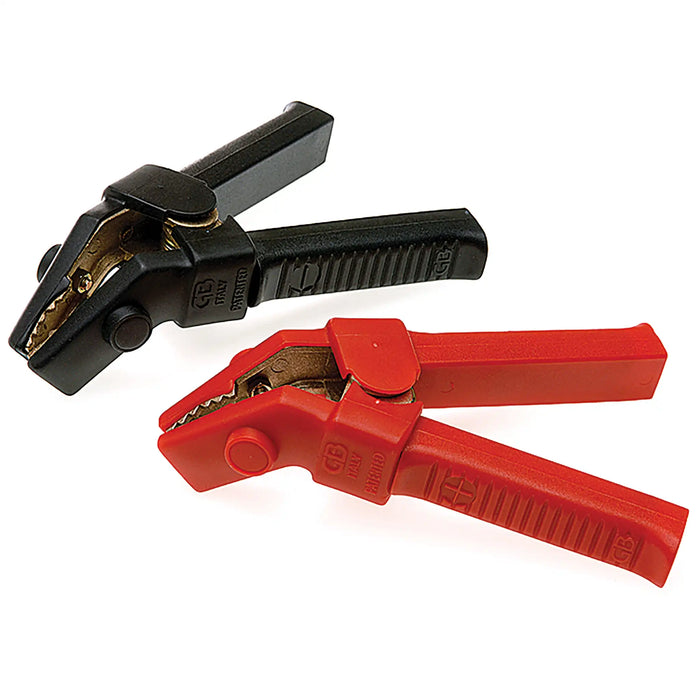500 Amp Cast Brass Fully Insulated Heavy Duty Black Crocodile Clip
