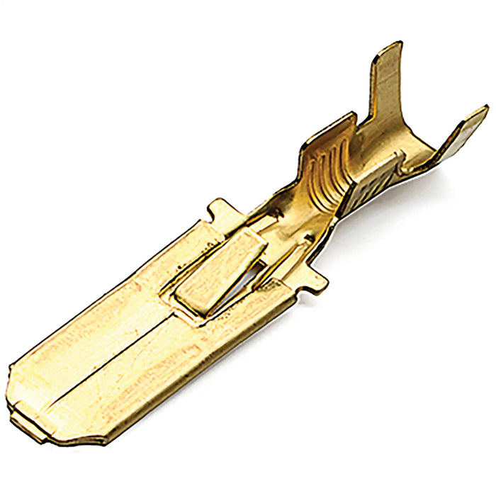 Male Brass Terminal 6.3mm with Locking Notch for Multiple Connectors