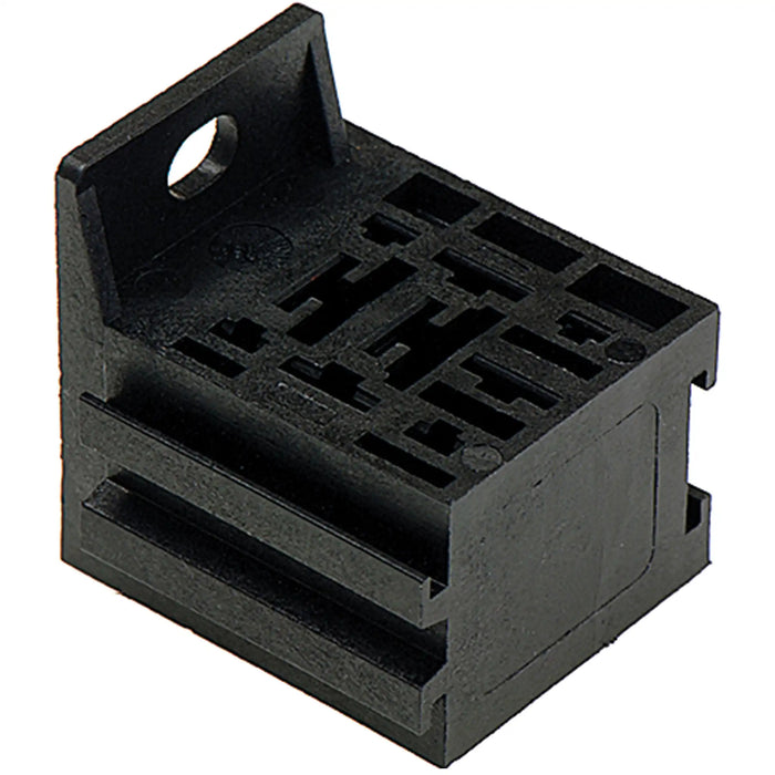 Mini Relay Holder Supplied with Fixing Bracket, 5 x 6.3mm & 4 x 2.8mm Female Blade Terminals