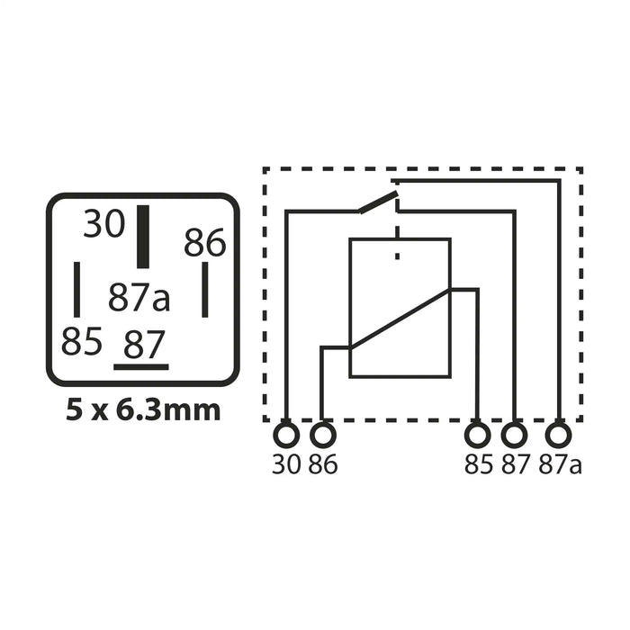 Mini Relay 5 Pin12V 40/15A  Change Over Multi Purpose