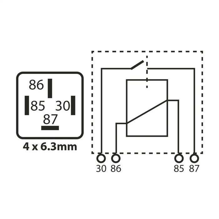 Mini Relay 4 Pin 12V 40A Normally Open Multi Purpose