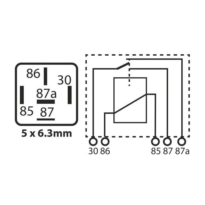 Mini Relay 5 Pin 24V 22/10A Change Over Multi Purpose