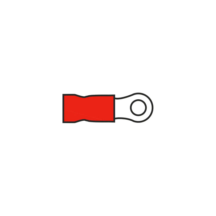 3.2mm Ring Terminal Red for Cable 0.5-1.5mm²