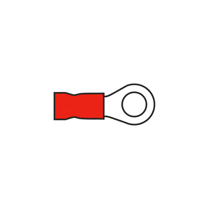 5.3mm Ring Terminal Red for Cable 0.5-1.5mm²