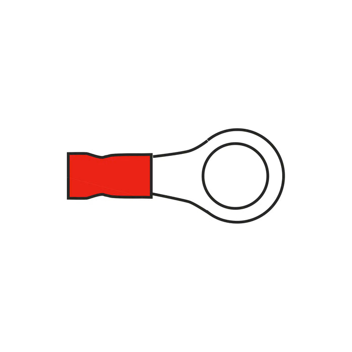 8.4mm Ring Terminal Red for Cable 0.5-1.5mm²