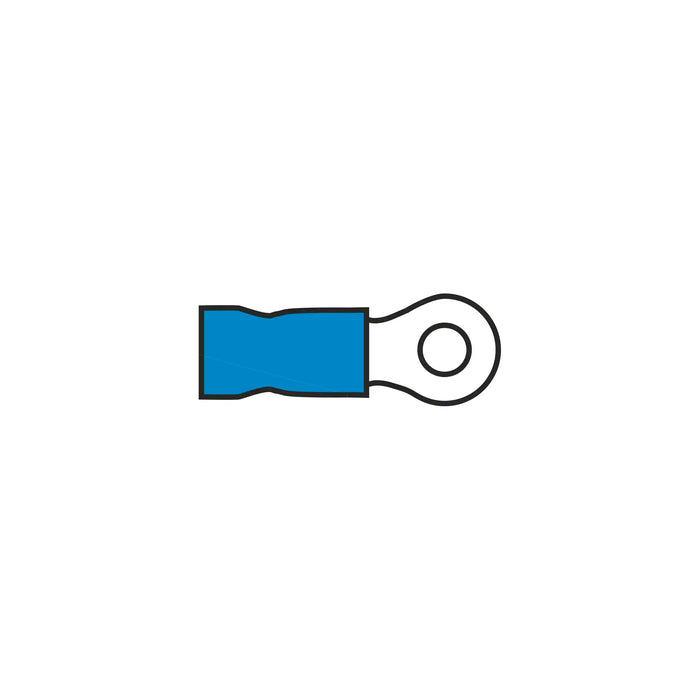 3.2mm Ring Terminal Blue for Cable 1.5-2.5mm²