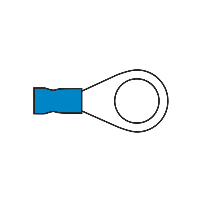 10mm Ring Terminal Blue for Cable 1.5-2.5mm²