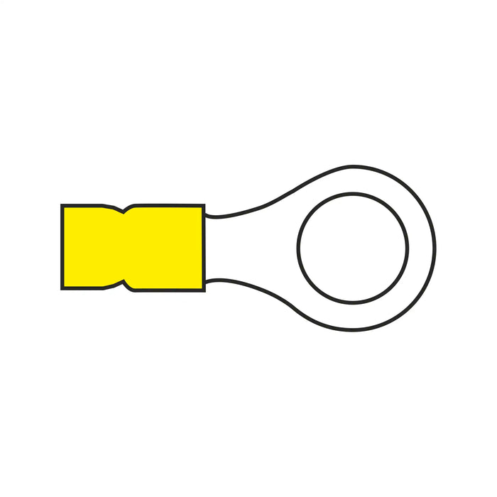 10mm Ring Terminal Yellow for Cable 4.0-6.0mm²