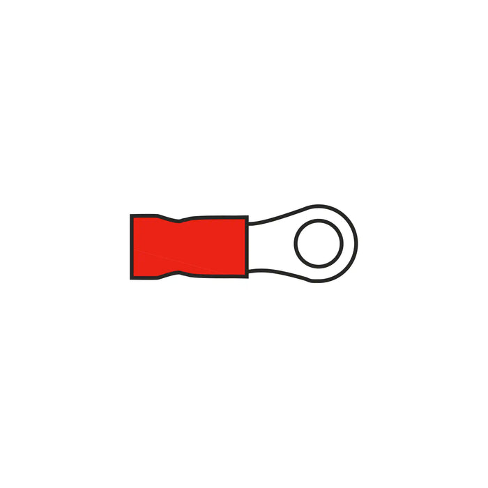 4.3mm Ring Terminal Red for Cable 0.5-1.5mm²