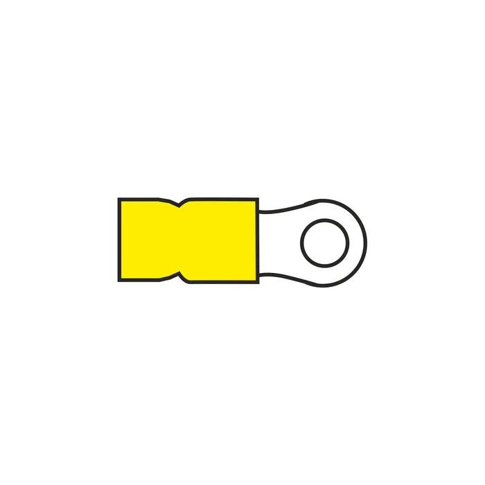 4.3mm Ring Terminal Yellow for Cable 4.0-6.0mm²