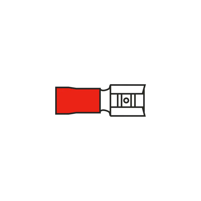 6.3mm Pushon Red for Cable 0.5-1.5mm²