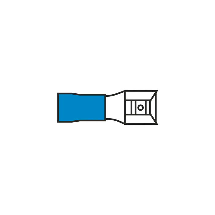 6.3mm Pushon Blue for Cable 1.5-2.5mm²