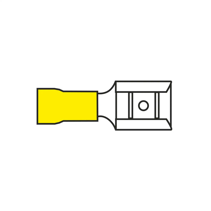 9.5mm Pushon Yellow for Cable 4.0-6.0mm²