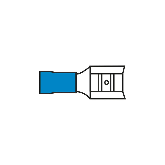8.3mm Pushon Blue for Cable 1.5-2.5mm²