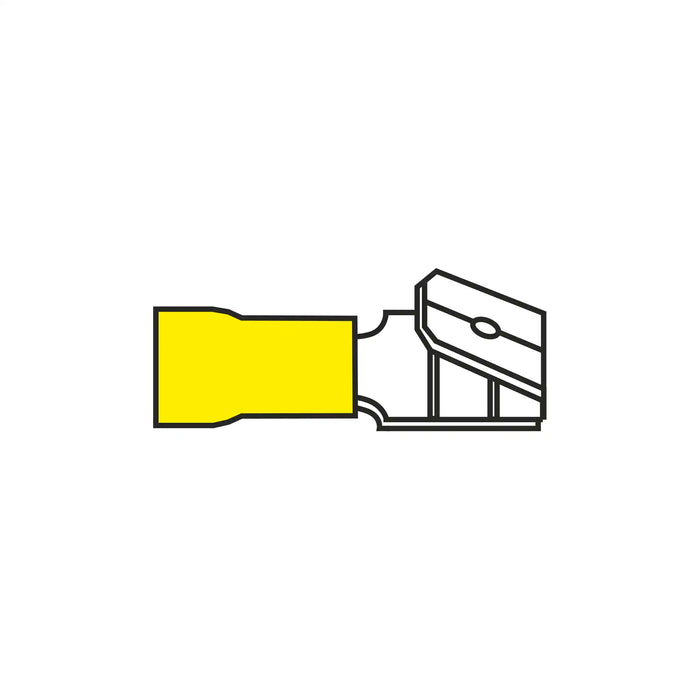 6.3mm Adaptor Yellow for Cable 4.0-6.0mm²