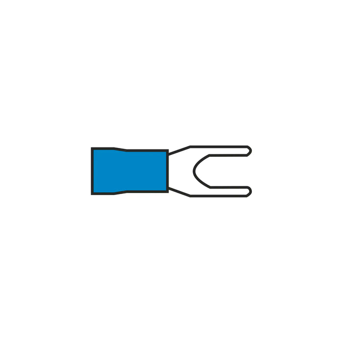 4.3mm Fork Terminal Blue for Cable 1.5 to 2.5mm²