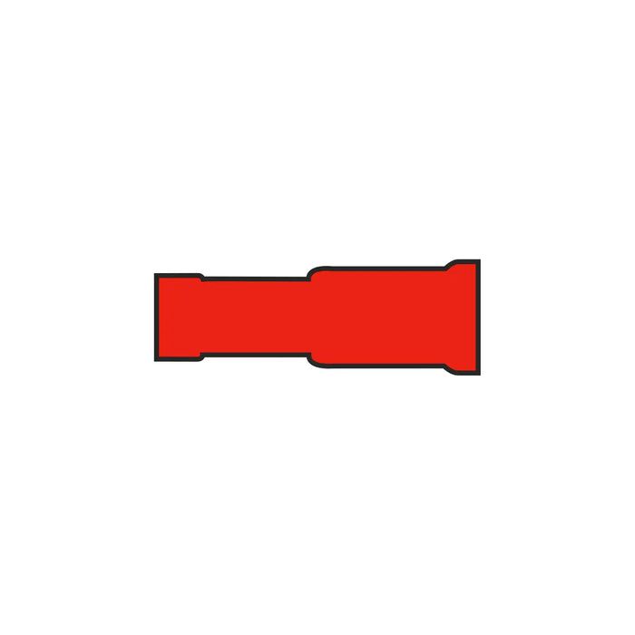 4mm Receptical Terminal Red for Cable 0.5-1.5mm²
